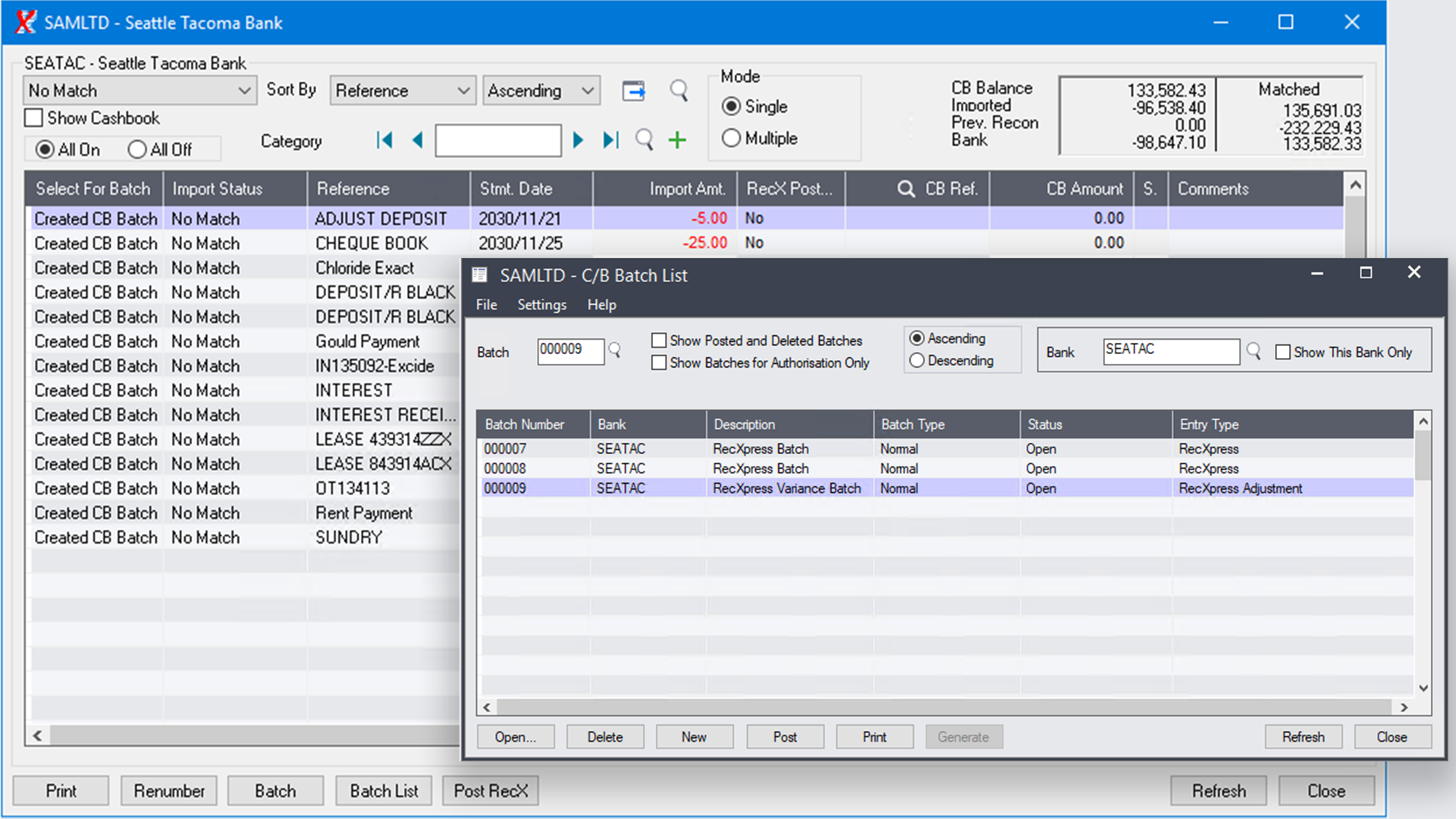 Post Batches Directly from RecXpress